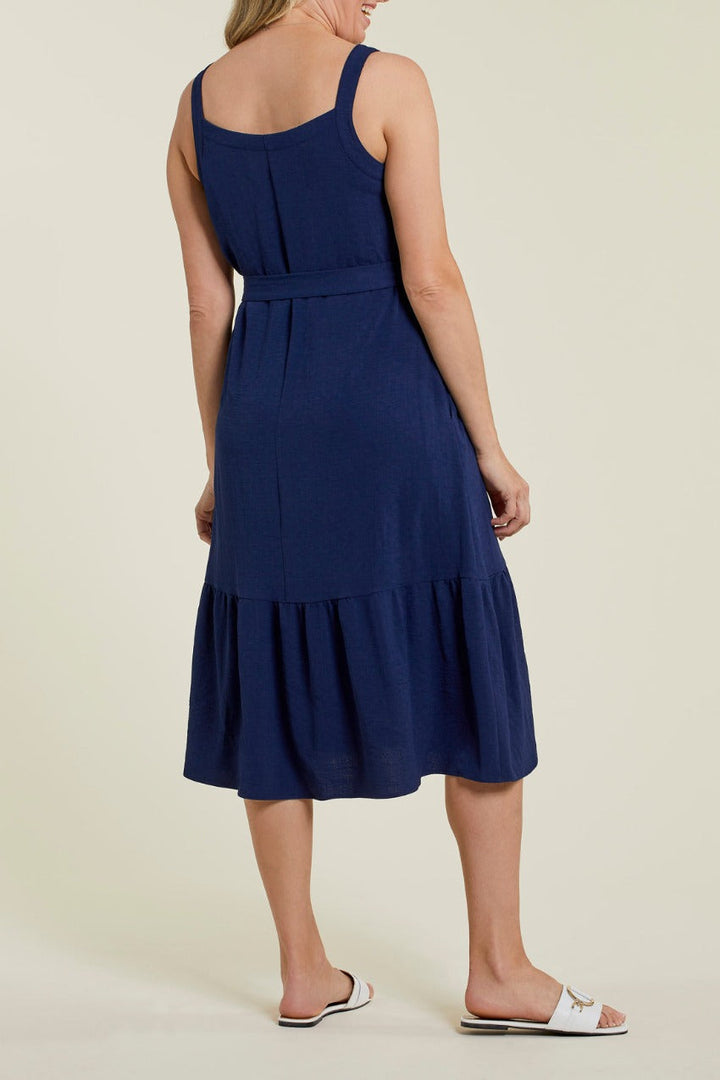 Tribal Lined Dress w/ Sash and Pockets