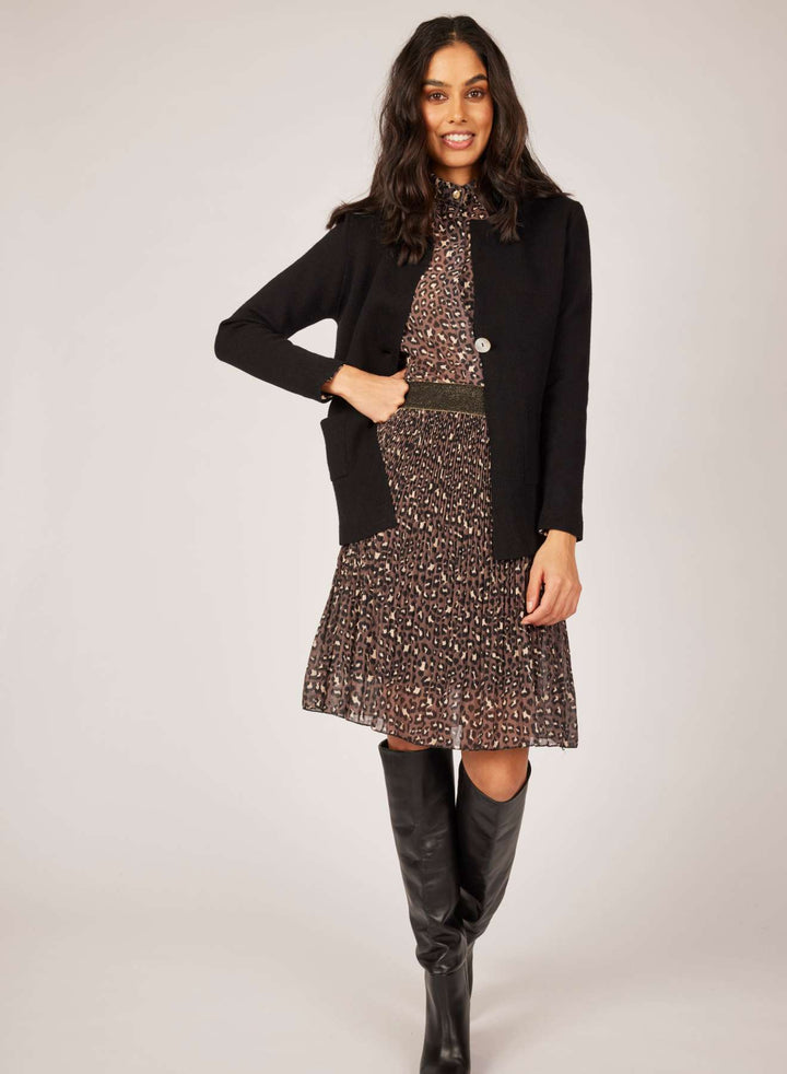 Pistache Fine Knit Boyfriend Blazer