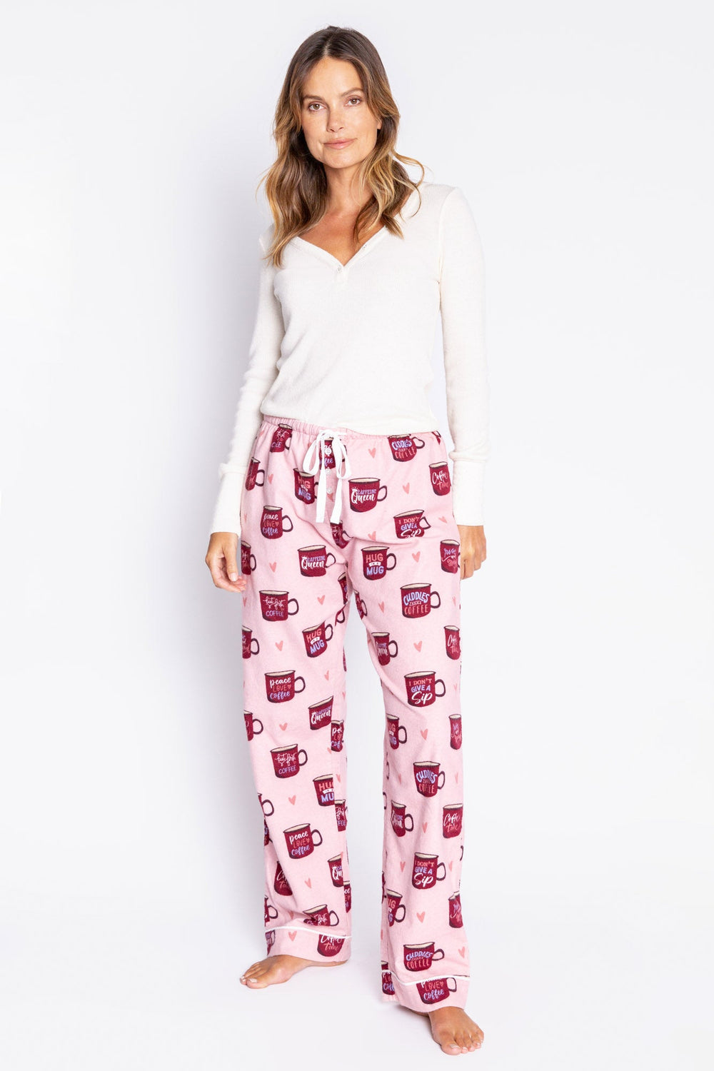 PJ Salvage Flannels Coffee Dog Pant