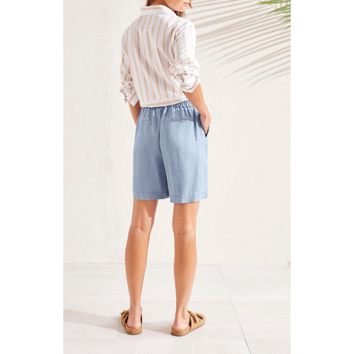 Tribal Flowy Pull-On Wide Short w/ Pockets