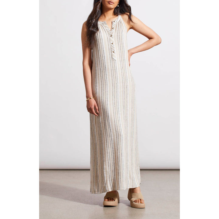 Tribal Halter Maxi Dress w/ Removeable Sash