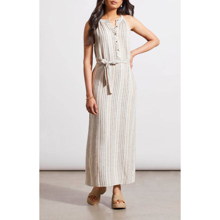 Tribal Halter Maxi Dress w/ Removeable Sash