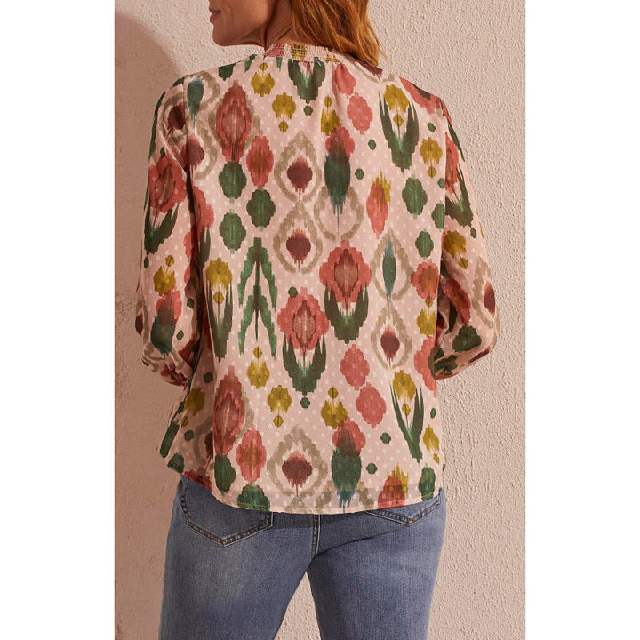Tribal Puff Sleeve Blouse