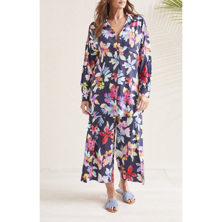 Tribal Pull On Coverup Capri