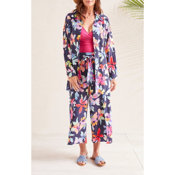 Tribal Pull On Coverup Capri