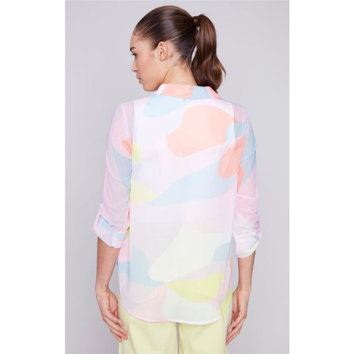Charlie B Printed Chiffon Blouse