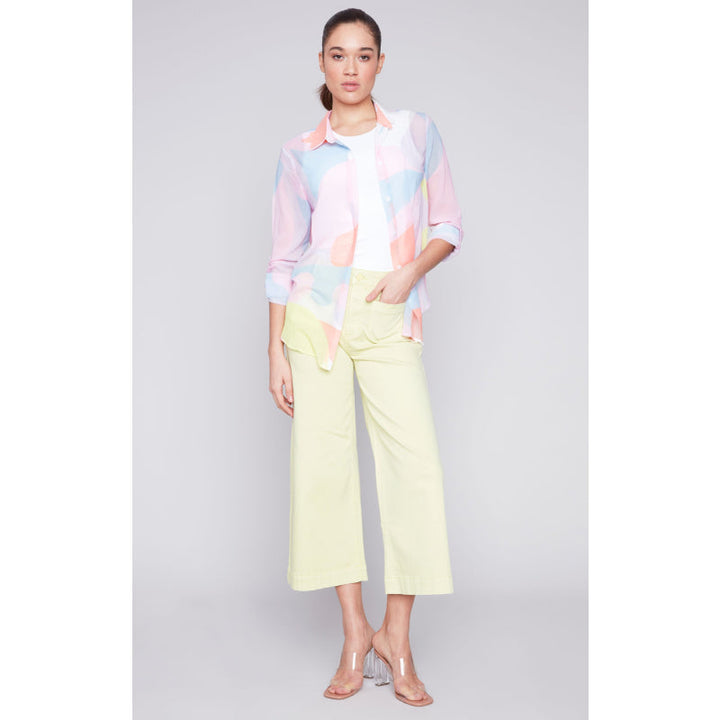 Charlie B Printed Chiffon Blouse