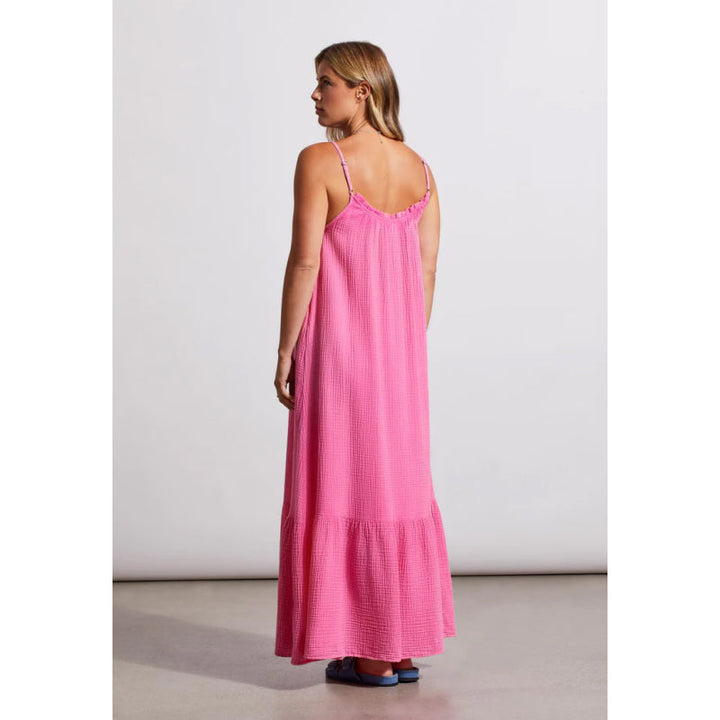 Tribal Maxi Dress w/ Frill and Pockets
