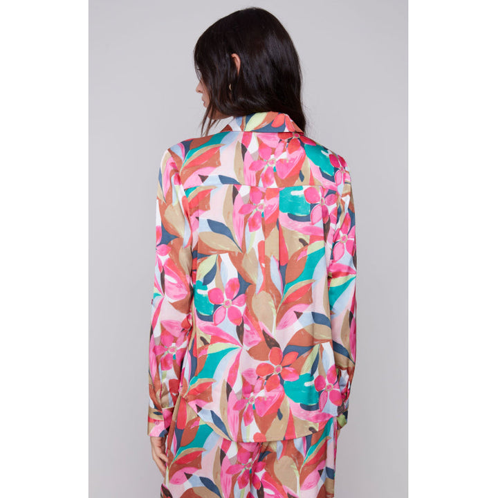 Charlie B Printed Satin Shirt