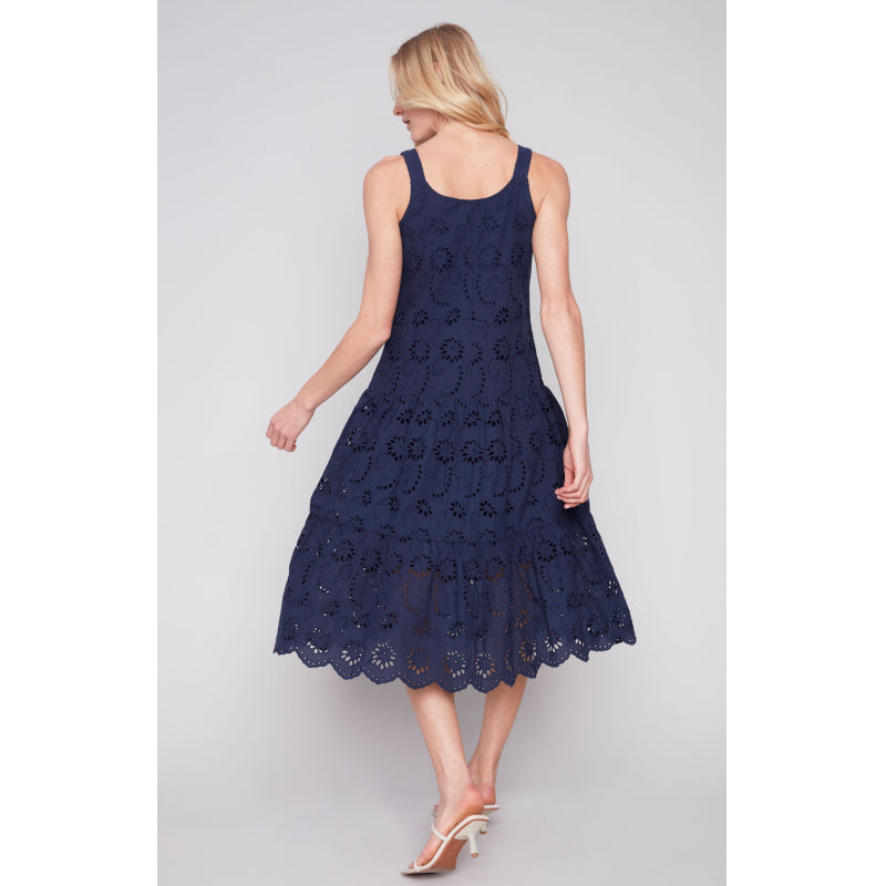 Charlie B Cotton Eyelet Long Dress