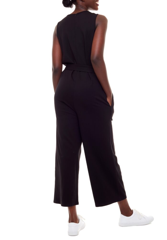 Tyler Madison Adele Black Belted Jumpsuit