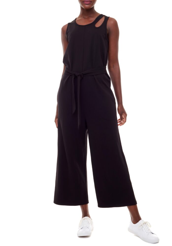 Tyler Madison Adele Black Belted Jumpsuit