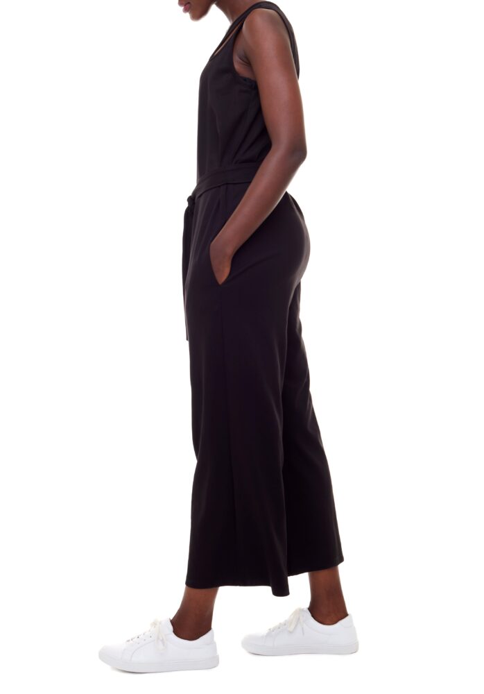 Tyler Madison Adele Black Belted Jumpsuit
