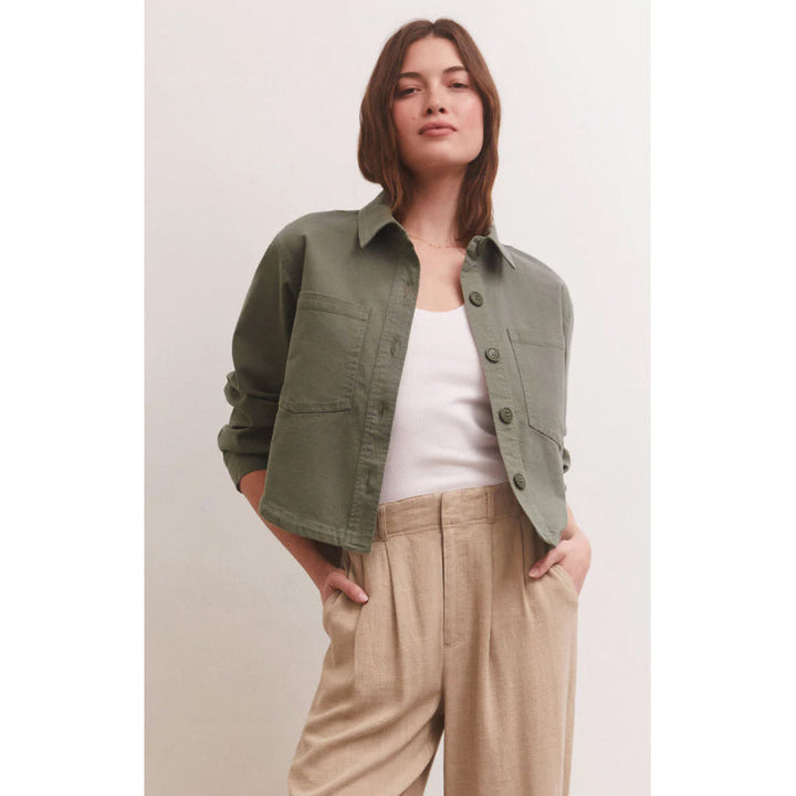 Z Supply All Day Cropped Twill Jacket