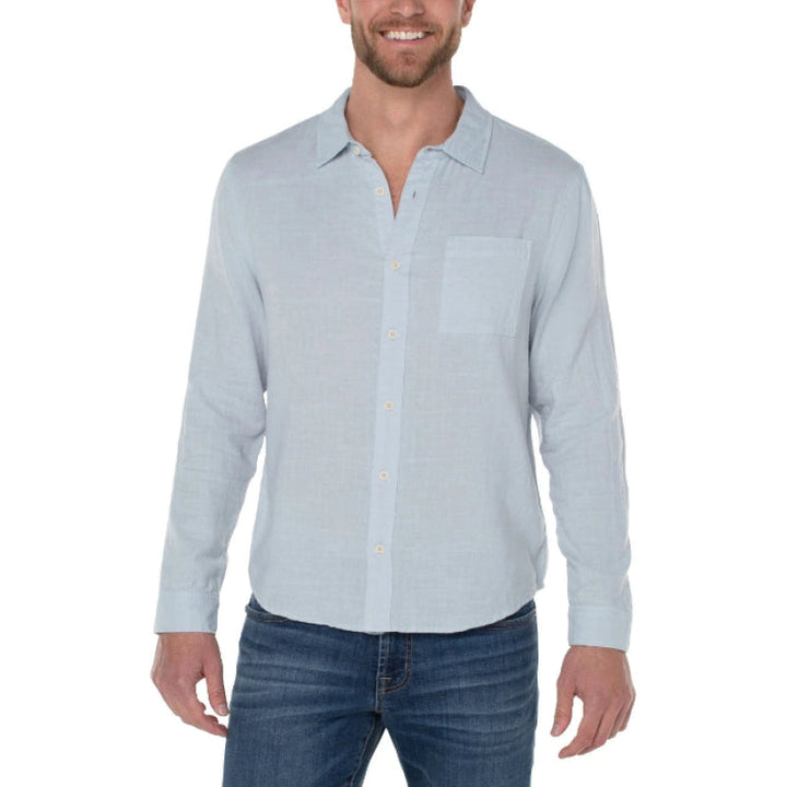 Liverpool Long Sleeve Garment Dyed Shirt