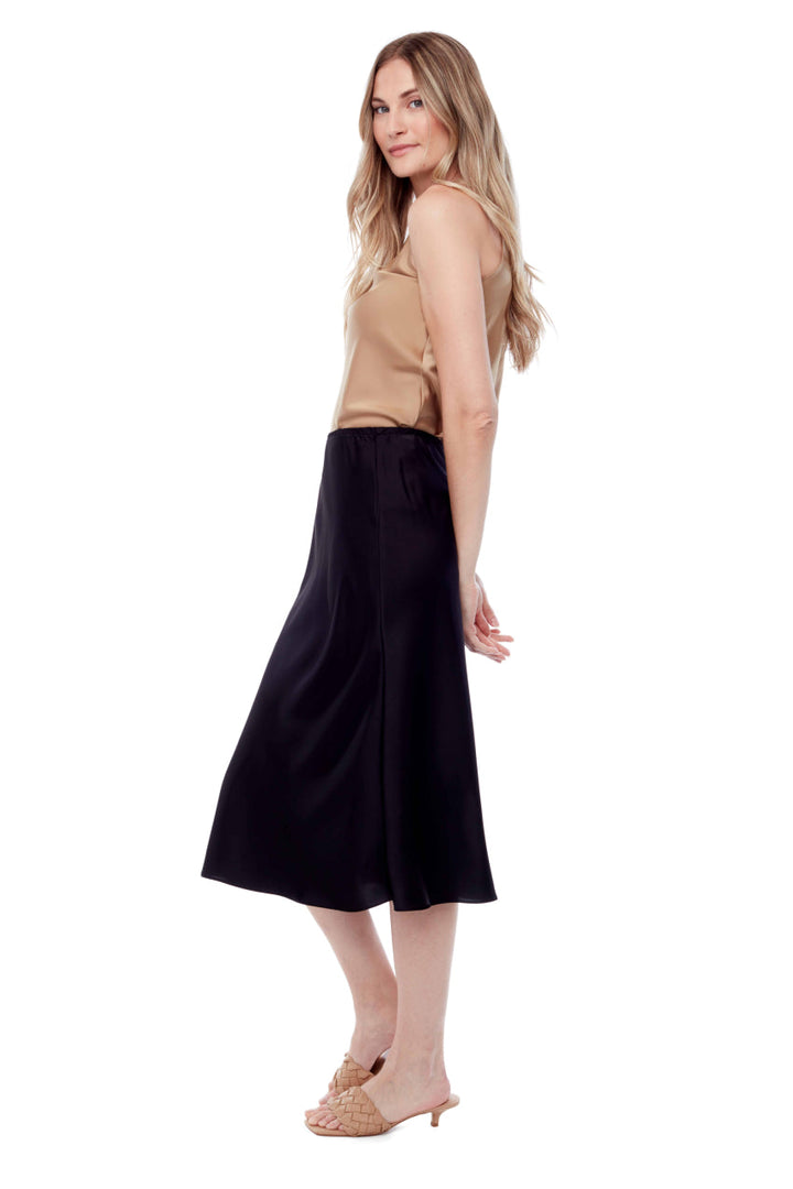 Tyler Madison Lily Satin Midi Skirt