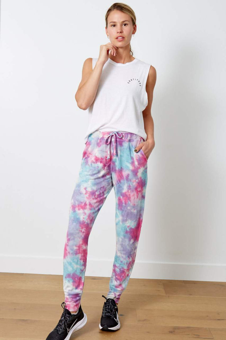 Good hYOUman The Gigi Jogger Tie Dye - Confetti Wash