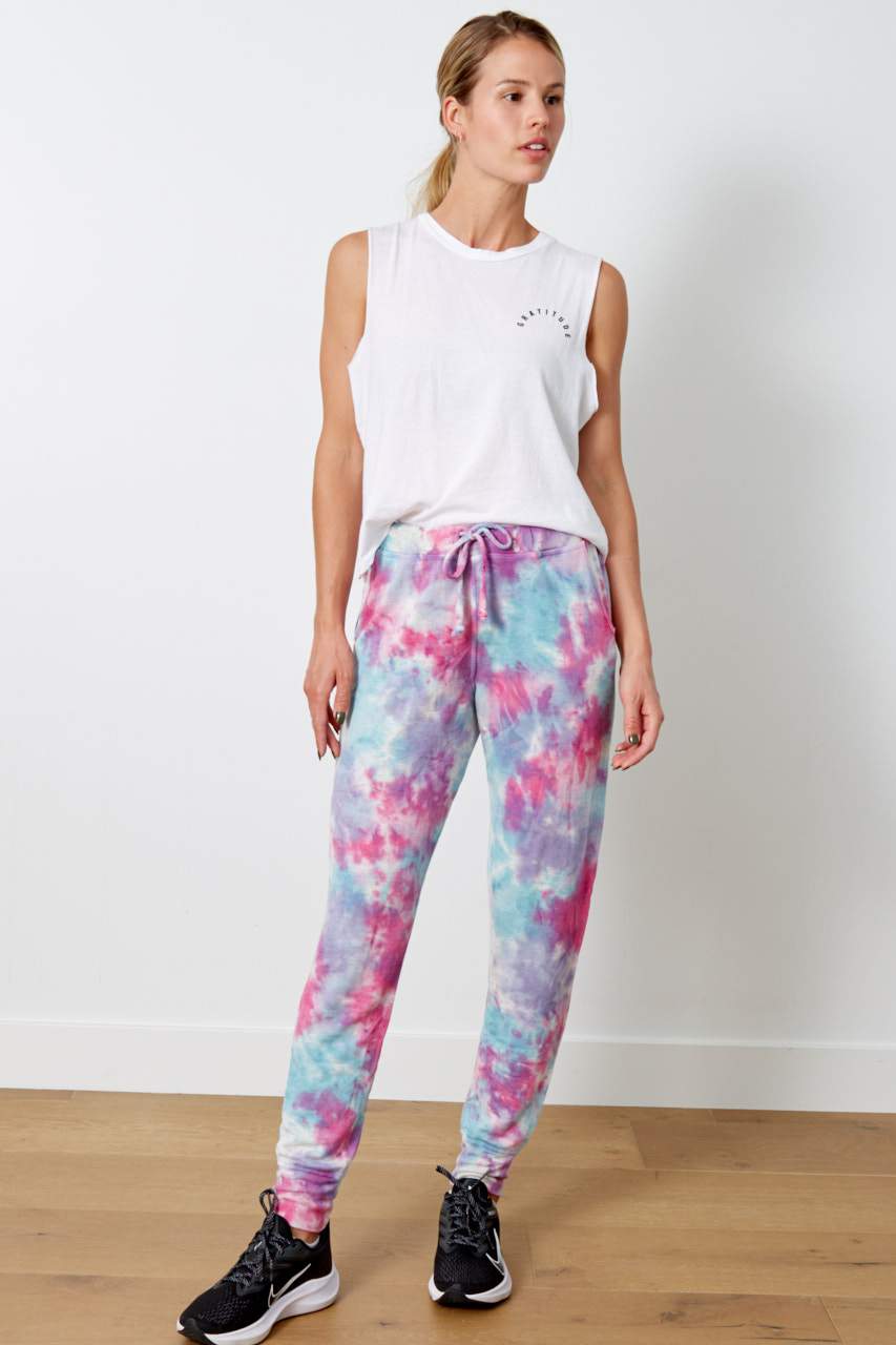 Good hYOUman The Gigi Jogger Tie Dye - Confetti Wash