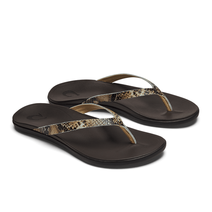 OluKai Ho'Opio, Sandales de Plage en Cuir pour Femmes