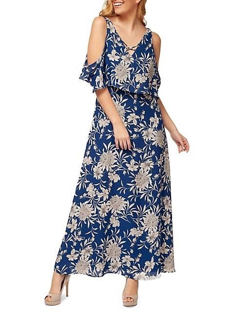 Dex Cold Shoulder V-Neck Maxi * Last Chance