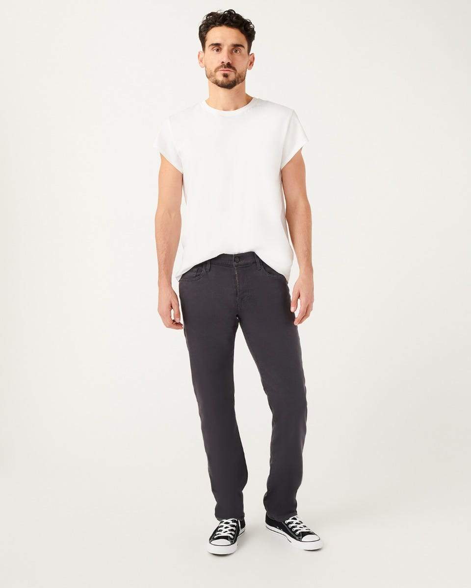 7 For All Mankind Men's Slimmy Clean Pocket - Gun Metal