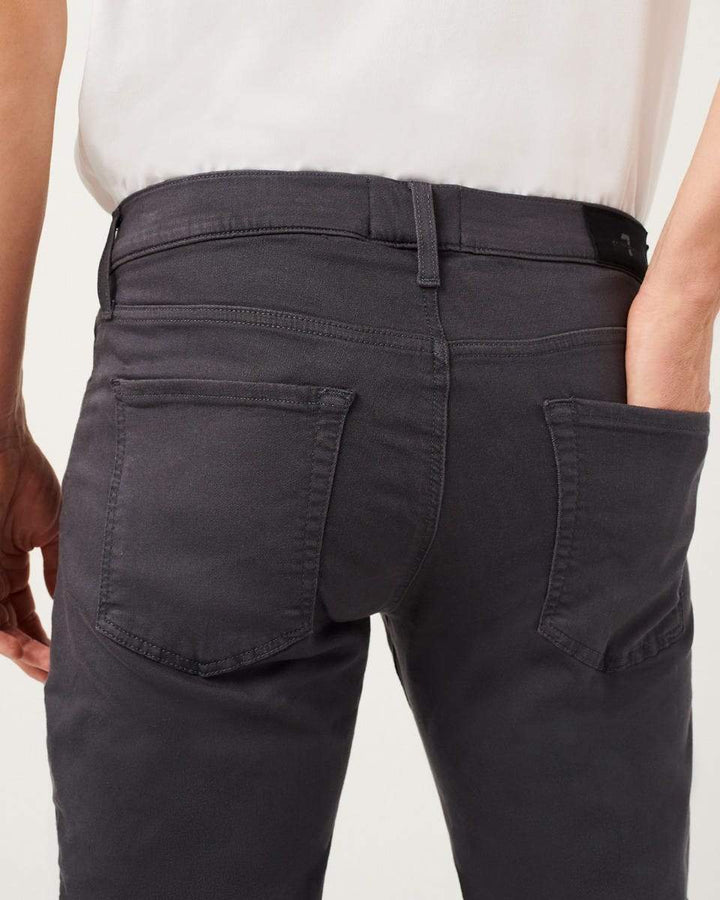 7 For All Mankind Men's Slimmy Clean Pocket - Gun Metal