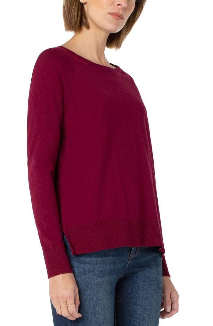 Pull raglan Liverpool avec fentes latérales