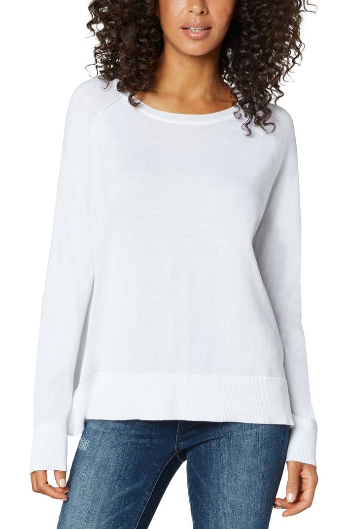 Liverpool Raglan Sweater With Side Slits