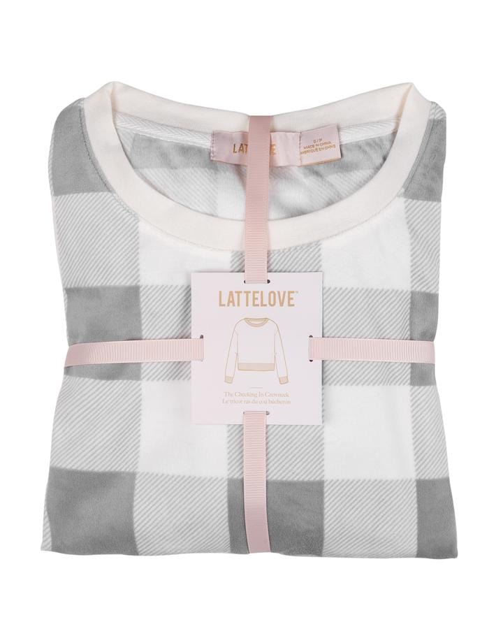 Latte Love Micro Polar Velour Crew