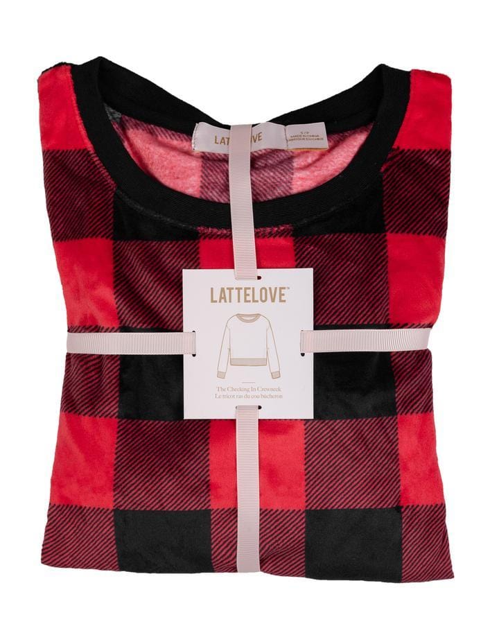 Latte Love Micro Polar Velour Crew