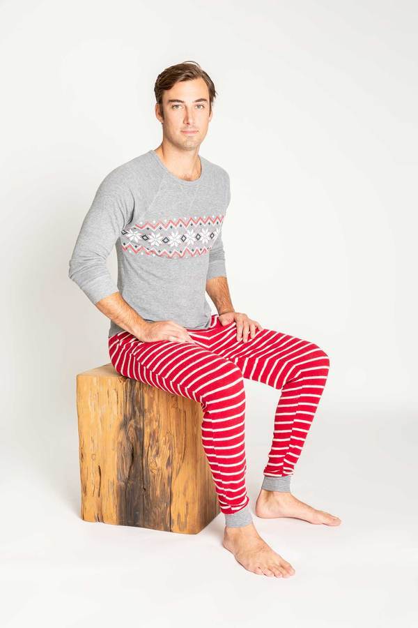 PJ Salvage Men's Joyful Heart  Long-Sleeve Top