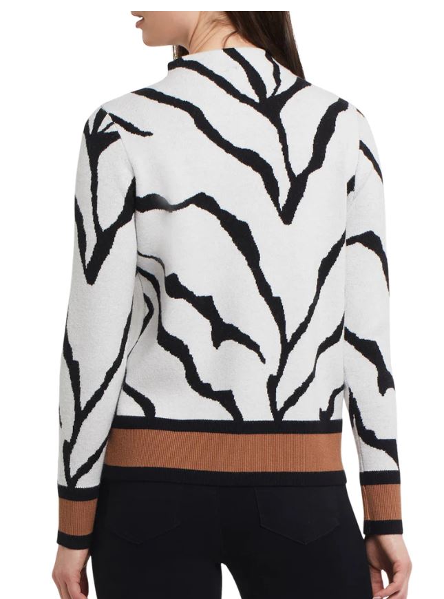 Tribal Mock Neck Sweater