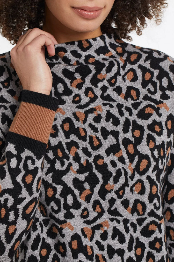 Tribal Mock Neck Sweater