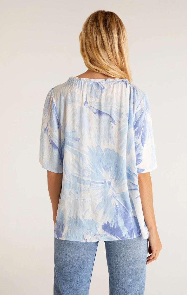 Z Supply Aylin Watercolor Leaf Top