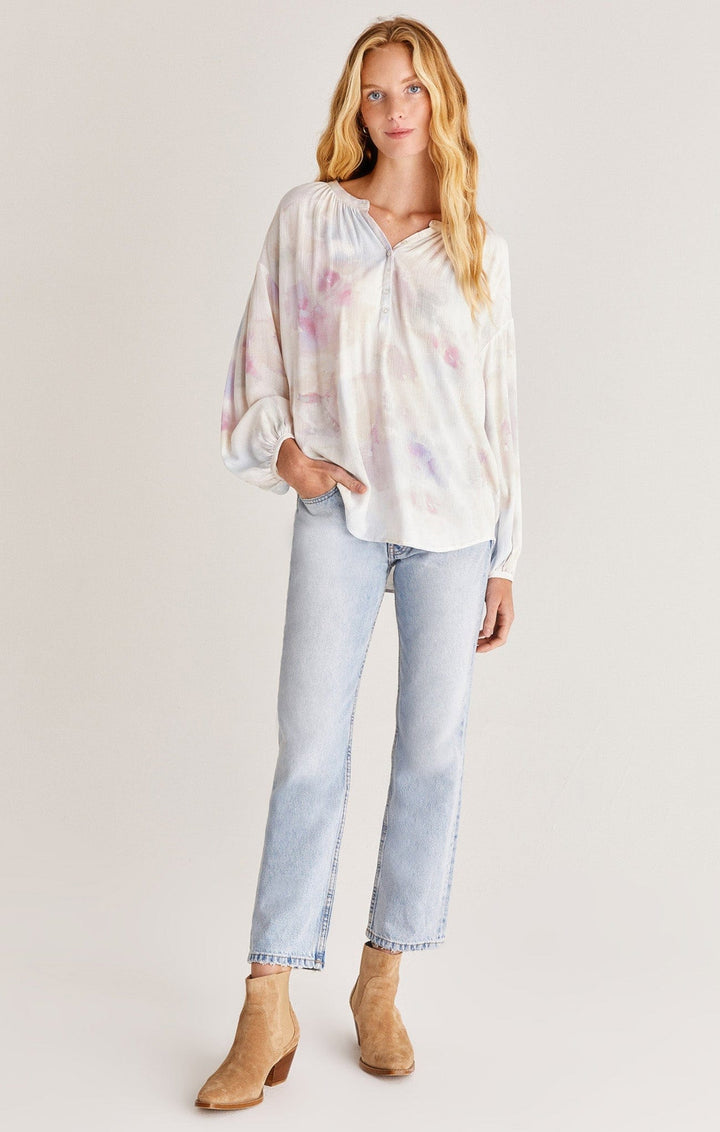 Z Supply Bayfront Blurred Woven Top