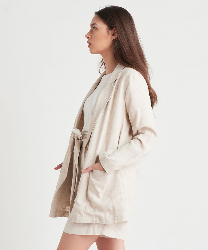 Black Tape Linen Blazer