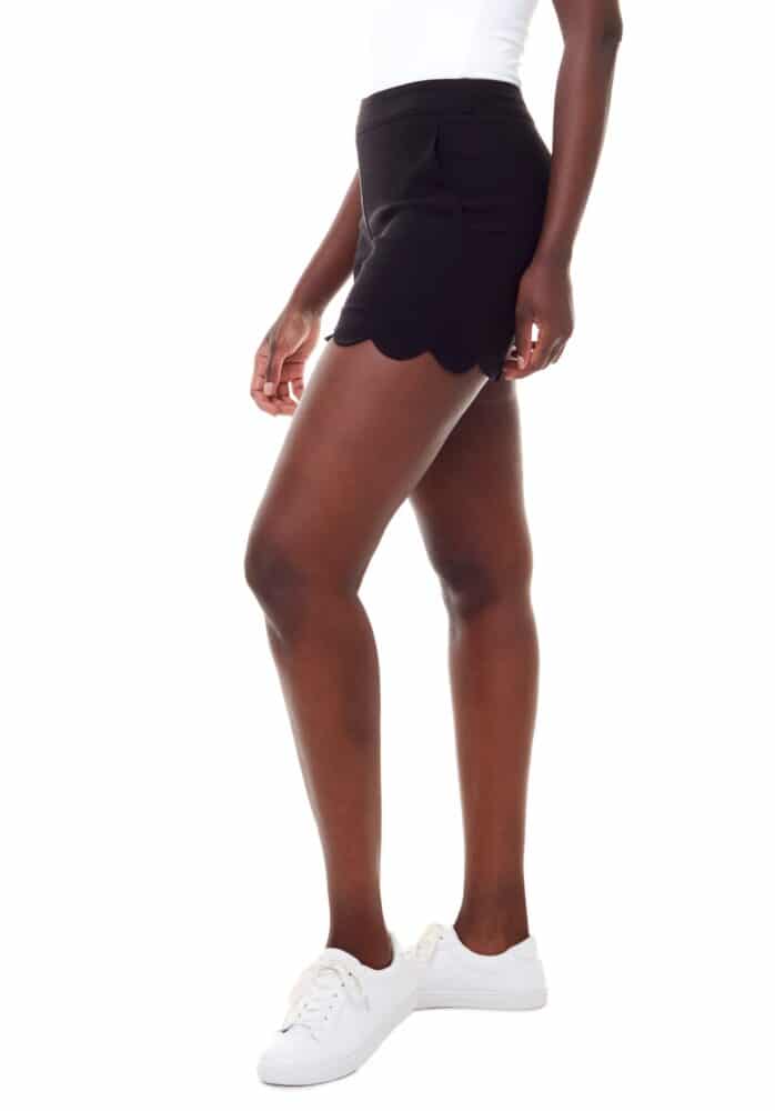 Tyler Madison Taylor Scalloped Techno Short