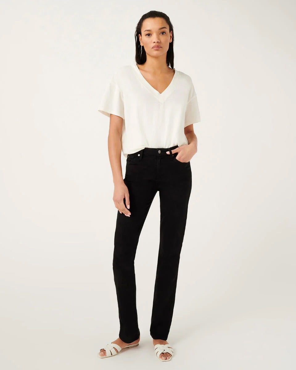 7 For All Mankind B(air) Denim Kimmie Straight - Black