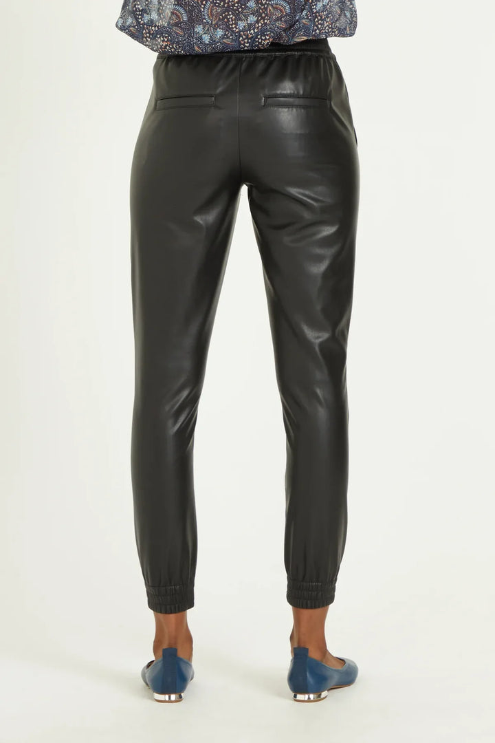 Dear John Jacey High Rise Faux Leather Jogger Pants