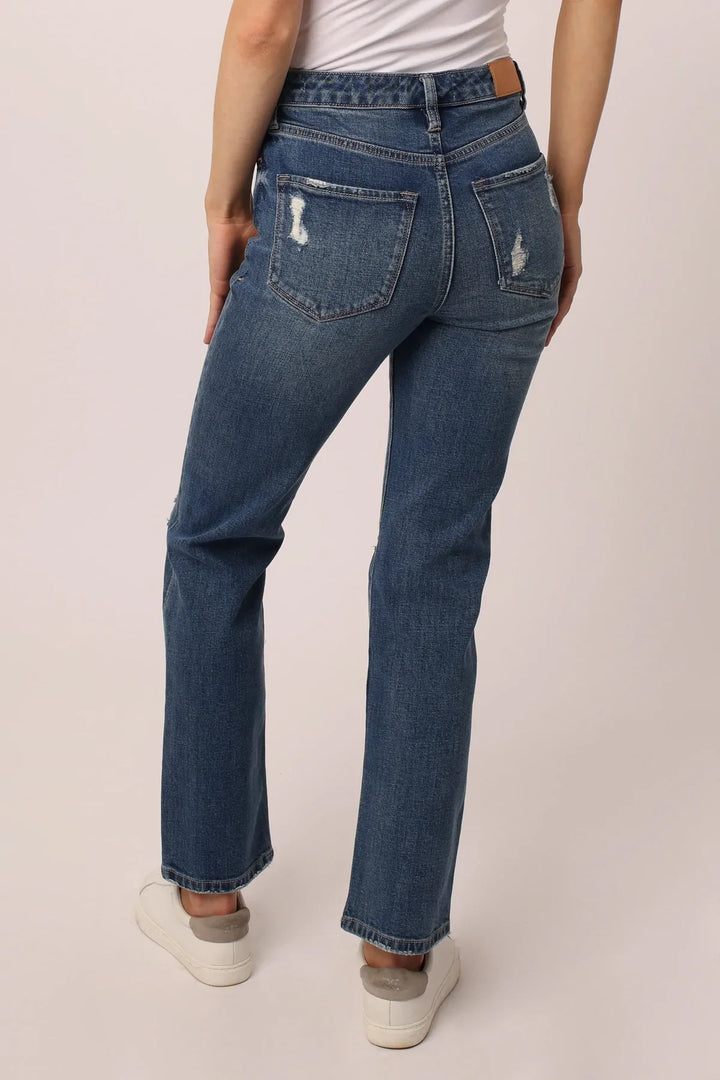 Dear John Frankie Super High Rise Ankle Straight Leg Jeans