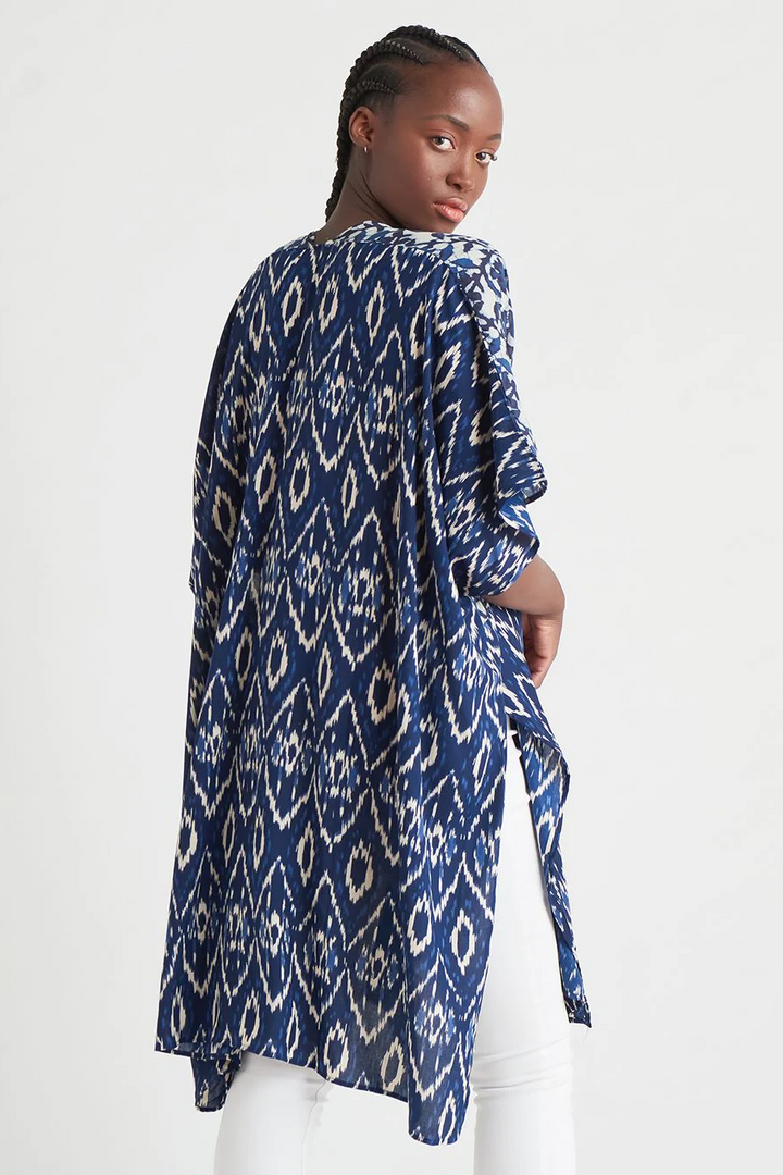Black Tape Twin Printed Kimono