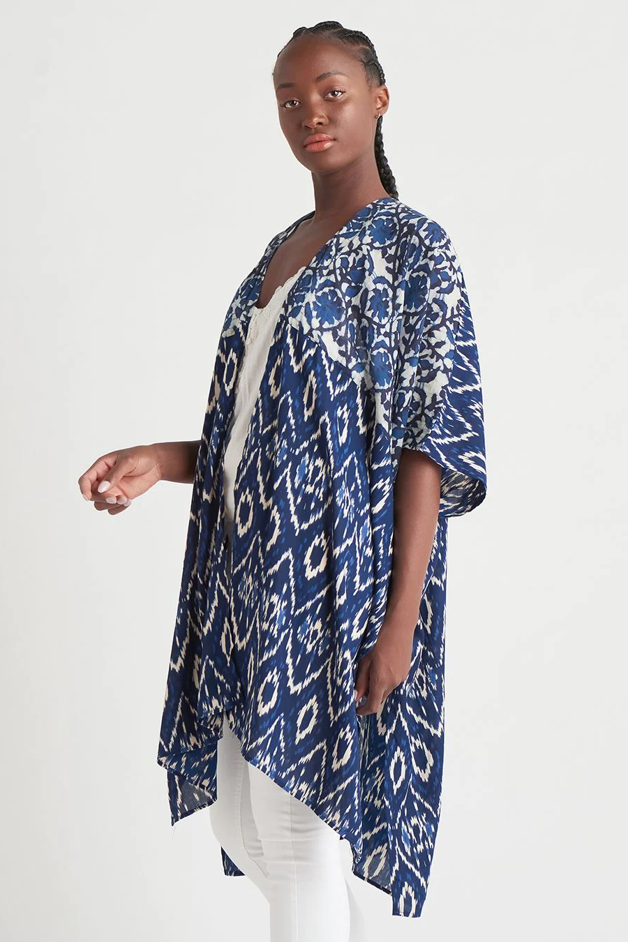 Black Tape Twin Printed Kimono