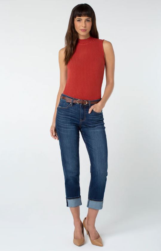 Liverpool Marley Girlfriend Cuffed Eco Jean - Baron