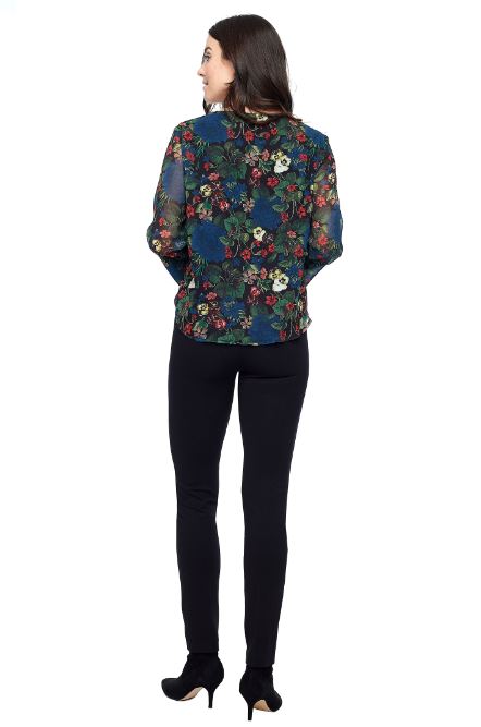 Tyler Madison Charlize Floral Bell-Sleeve Top