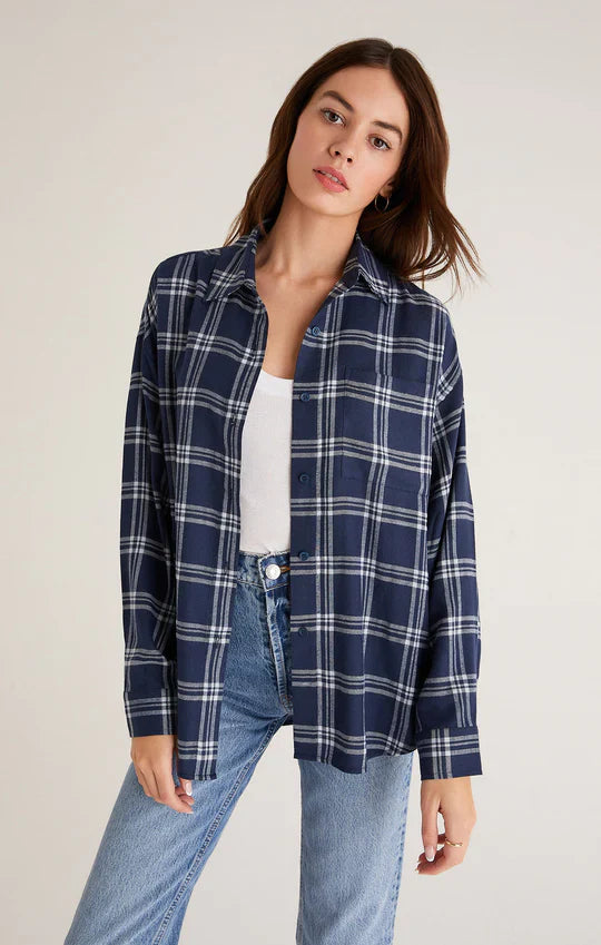 Z Supply Clio Plaid Button Up