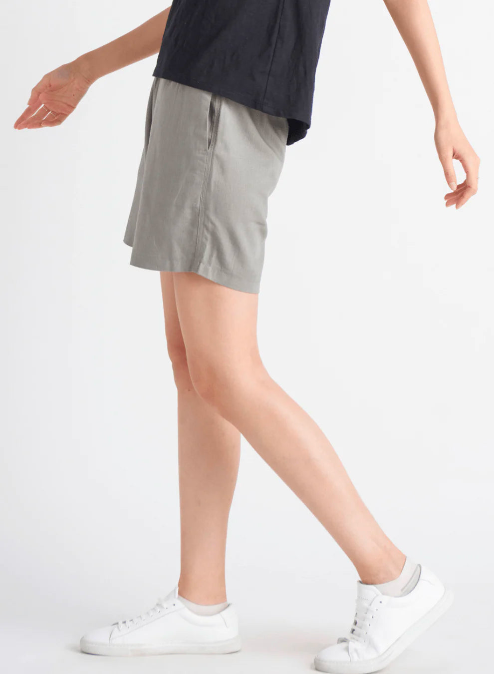 Black Tape Long Line Pull On Short