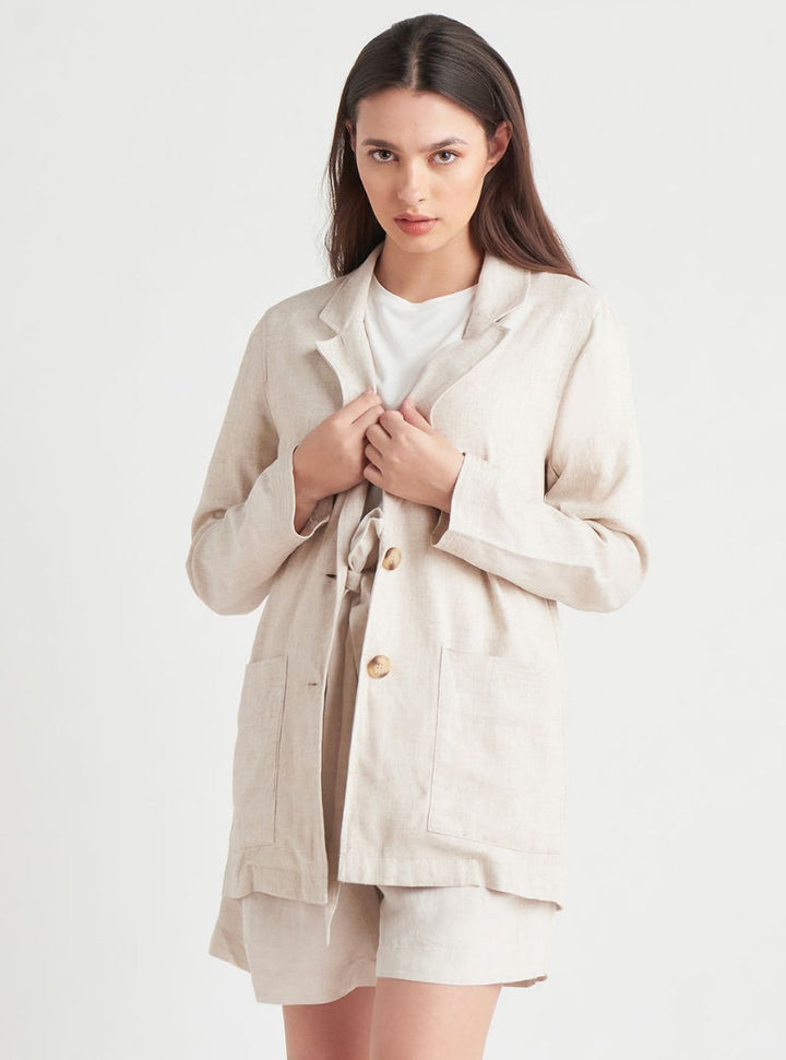 Black Tape Linen Blazer