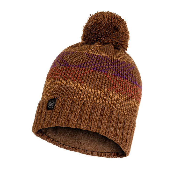 Buff Knitted & Polar Garid Hat