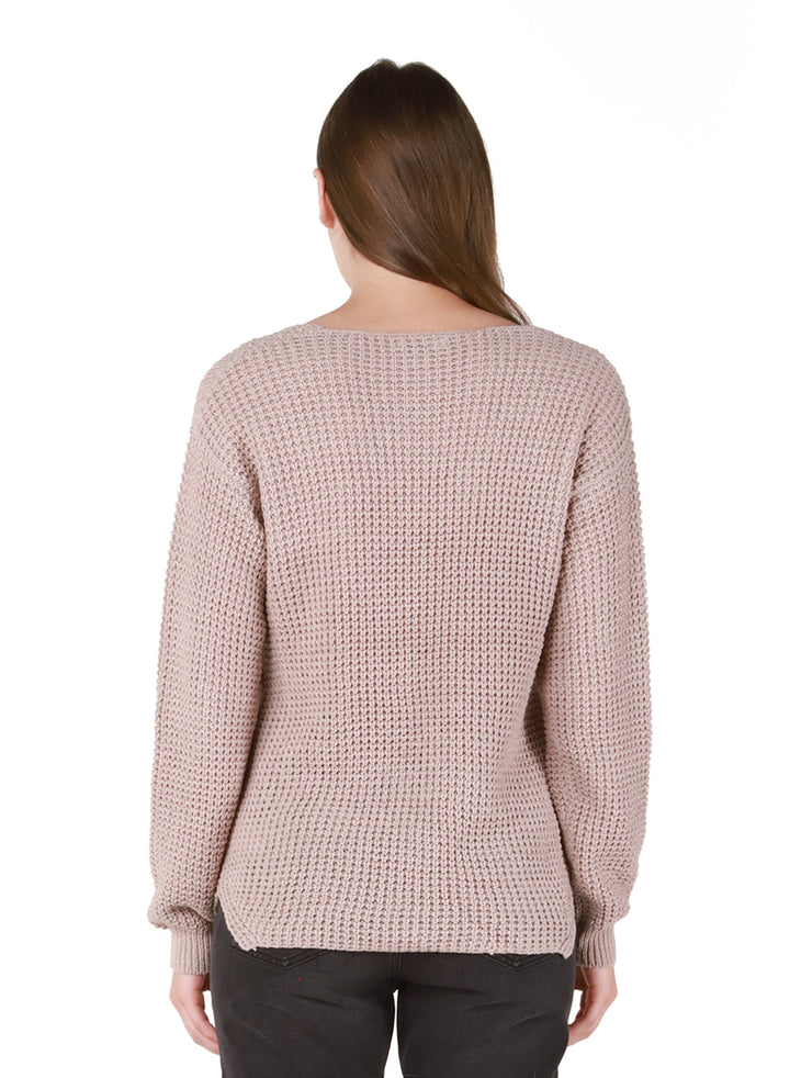 DEX V-Neck Bevelled Hem Sweater