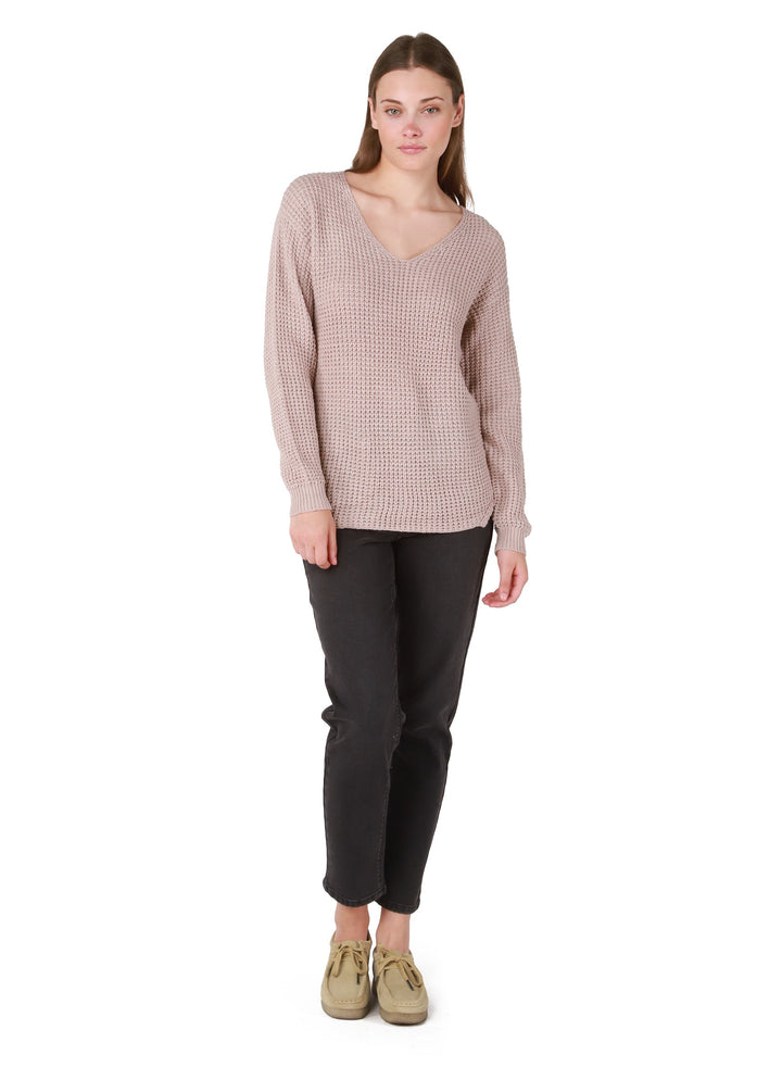DEX V-Neck Bevelled Hem Sweater
